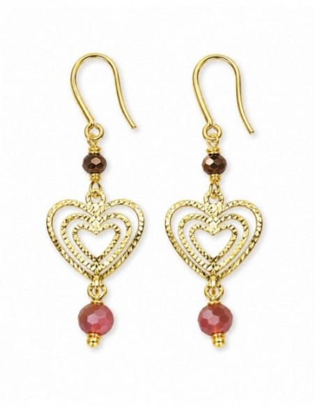 AROS BAÑADOS EN ORO CORAZON