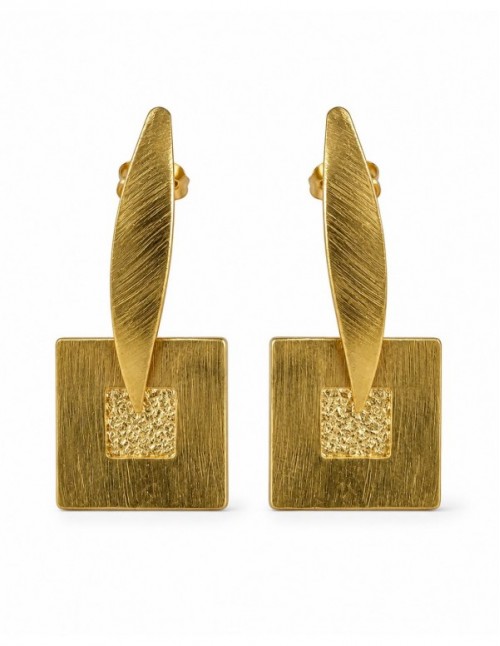 AROS BAÑADOS EN ORO CUERO DORADO