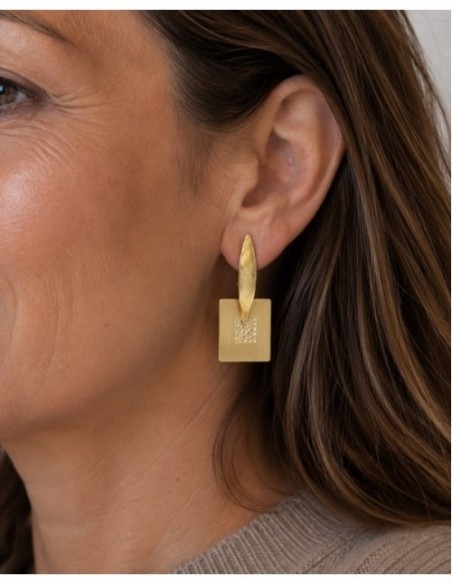 AROS BAÑADOS EN ORO CUERO DORADO