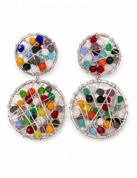 AROS BAÑADOS EN PLATA CRISTALES