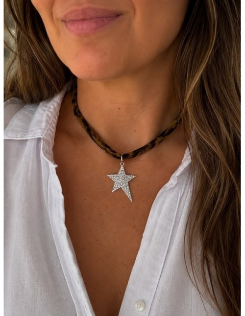 COLLAR BAÑADO EN PLATA ESTRELLA 2