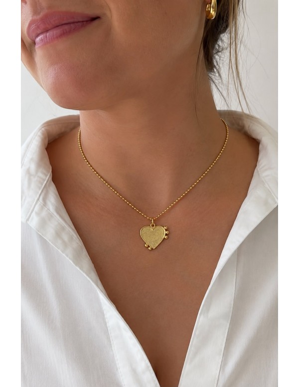 COLLAR BAÑADO EN ORO CORAZON