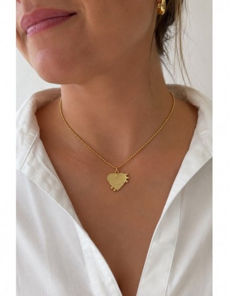 COLLAR BAÑADO EN ORO CORAZON