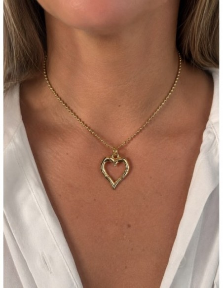 COLLAR BAÑADO EN ORO CORAZON