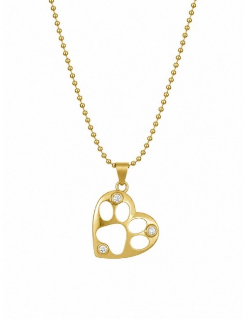 COLLAR BAÑADO EN ORO PIES