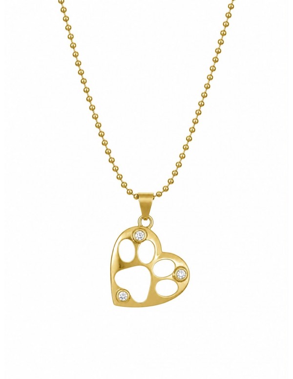 COLLAR BAÑADO EN ORO PIES