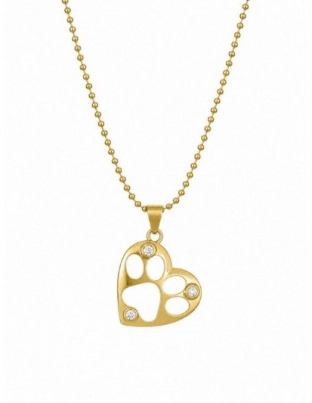 COLLAR BAÑADO EN ORO PIES