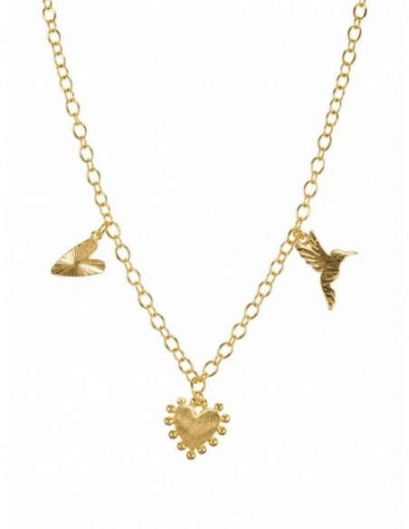 COLLAR BAÑADO EN ORO CORAZON