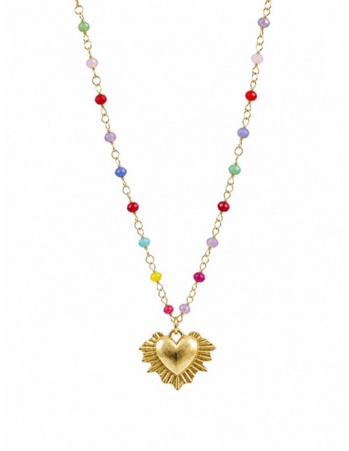 COLLAR BAÑADO EN ORO CORAZON