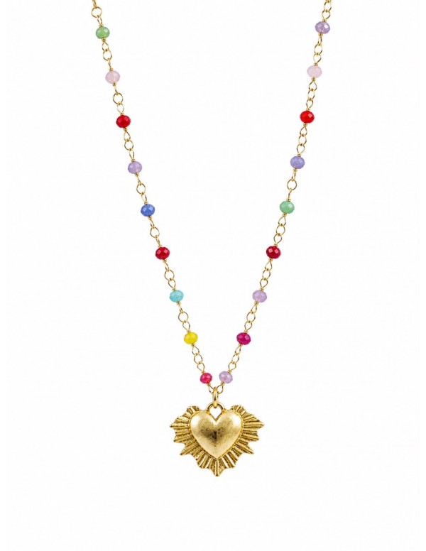 COLLAR BAÑADO EN ORO CORAZON