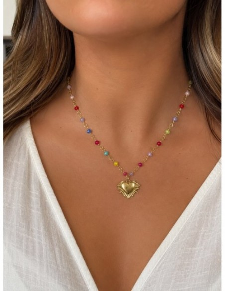 COLLAR BAÑADO EN ORO CORAZON