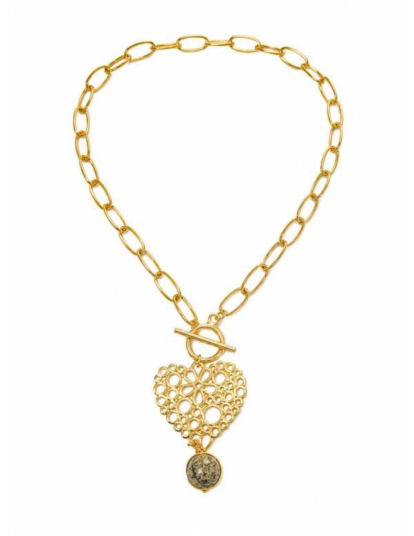 COLLAR BAÑADO EN ORO CORAZON