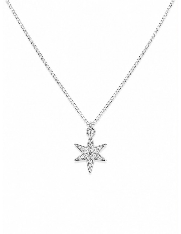 COLLAR BAÑADO EN PLATA ESTRELLA
