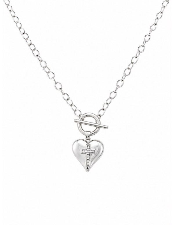COLLAR BAÑADO EN PLATA CORAZON
