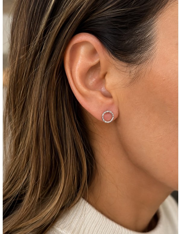 AROS BAÑADOS EN PLATA CIRCULO