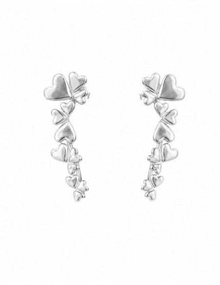 AROS BAÑADOS EN PLATA CORAZONES
