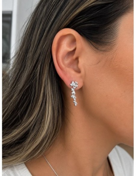 AROS BAÑADOS EN PLATA CORAZONES
