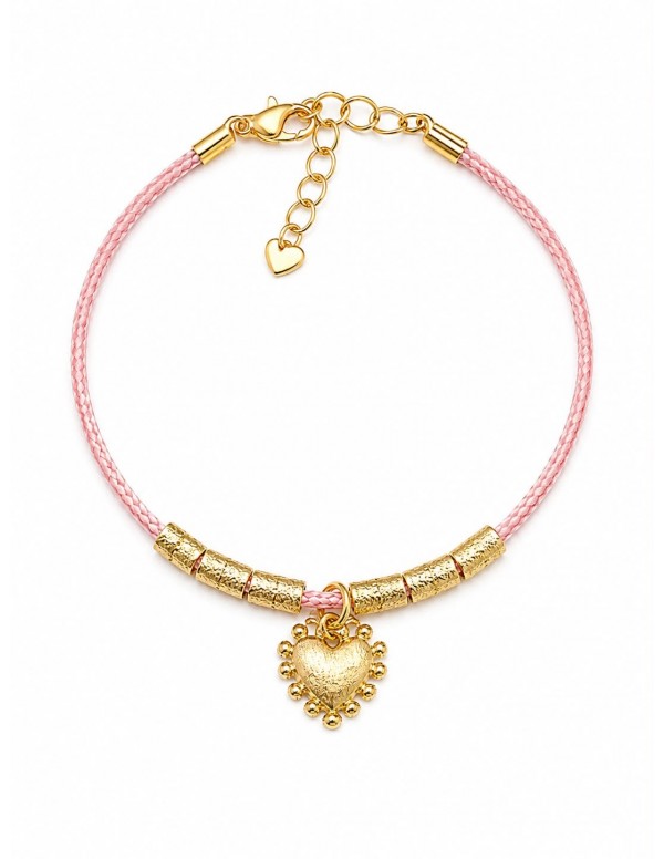 PULSERA BAÑADA EN ORO CORAZON
