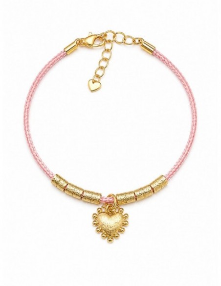 PULSERA BAÑADA EN ORO CORAZON
