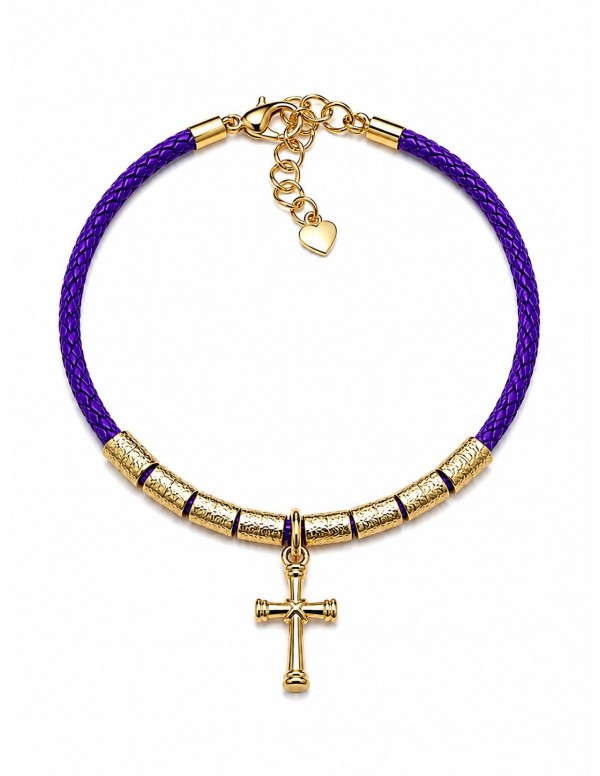 PULSERA BAÑADA EN ORO MORADA