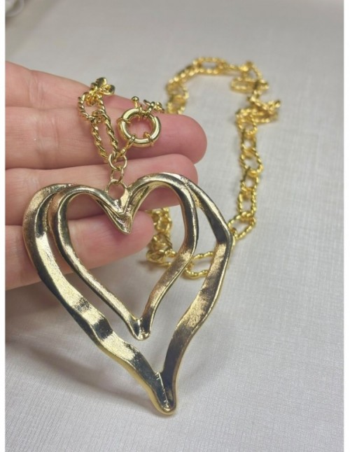 COLLAR BAÑADO EN ORO PCORAZON