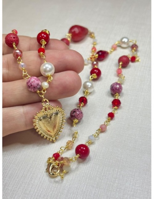 COLLAR BAÑADO EN ORO CORAZON