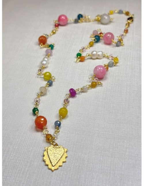 COLLAR BAÑADO EN ORO CORAZON