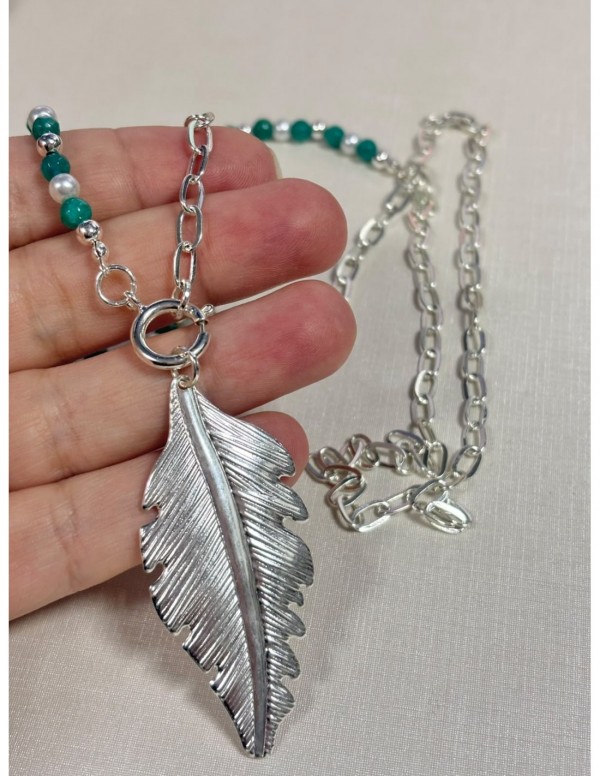 COLLAR BAÑADO ENPLATA