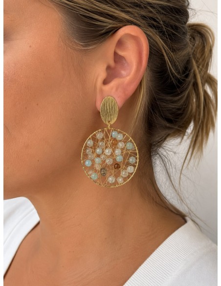 AROS BAÑADOS EN ORO PIEDRAS