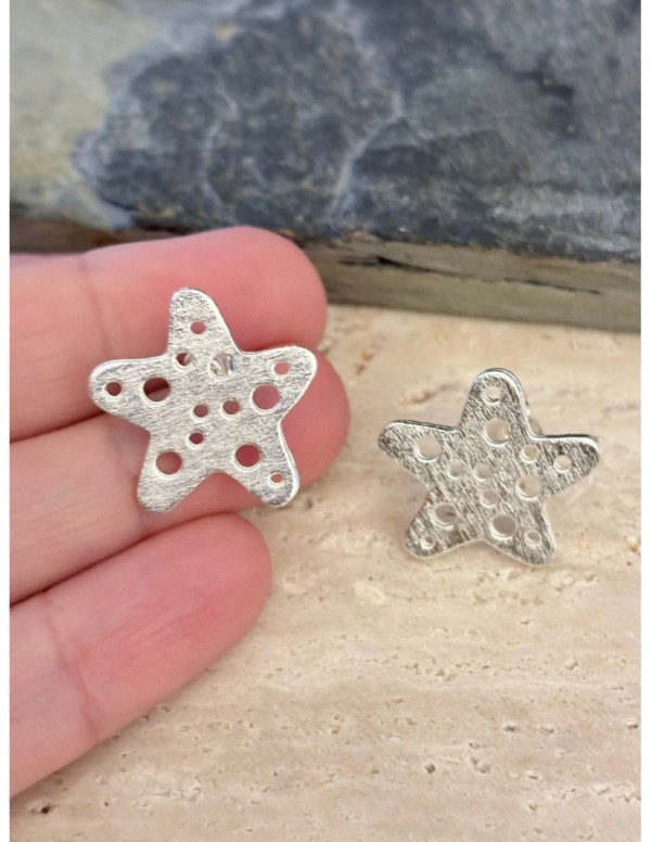 AROS BAÑADOS EN PLATA ESTRELLA