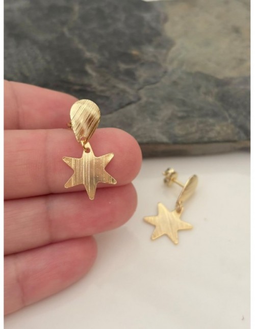 AROS BAÑADOS EN ORO ESTRELLA
