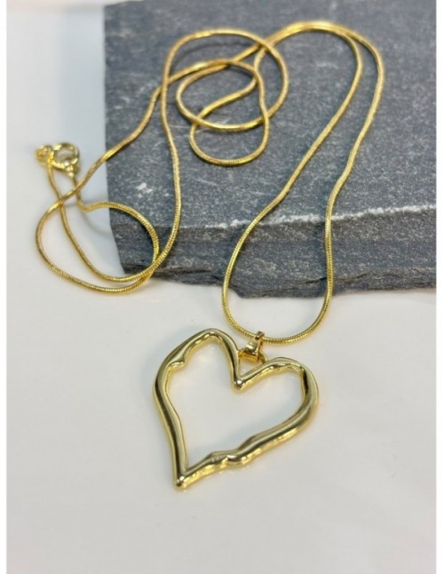 COLLAR BAÑADO EN ORO CORAZON