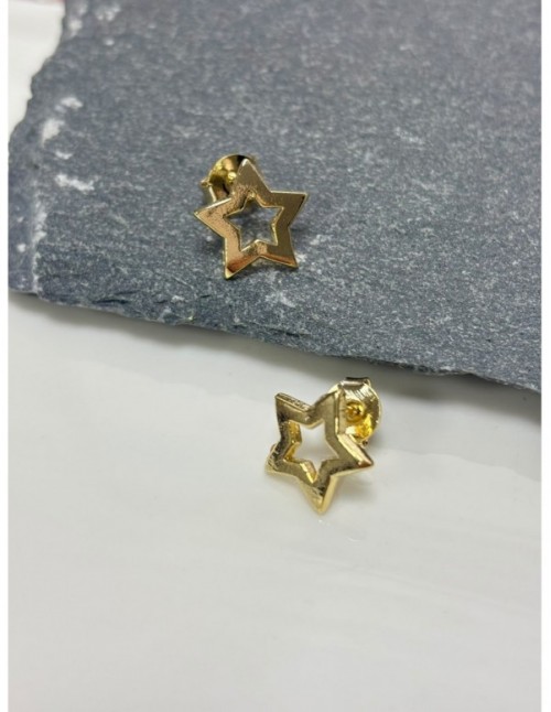 AROS BAÑADOS EN ORO ESTRELLA