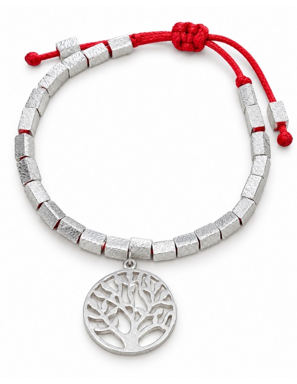 PULSERA ROJA AJUSTABLE ÁRBOL DE LA VIDA BAÑADA...
