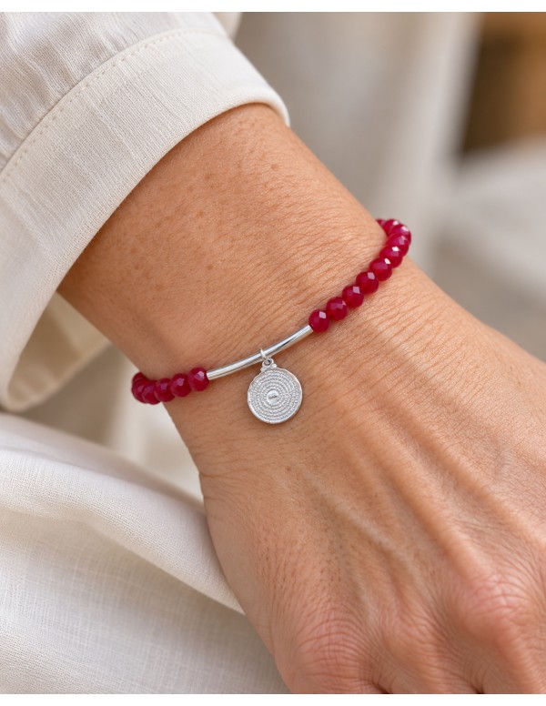 PULSERA ROJA PADRE NUESTRO MEDALLA PEQUEÑA...