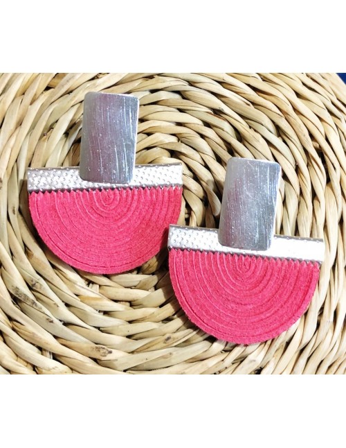 MEDIALUNA BANADA EN PLATA BASE OVALADA GAMUZA SALMON 2