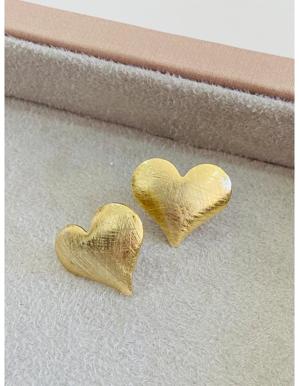 ARO CORAZON BAÑO DE ORO