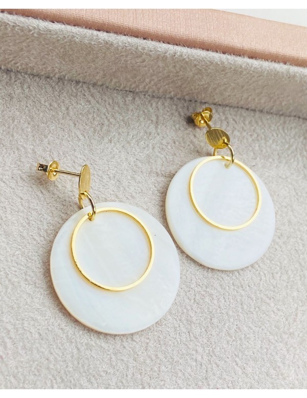 ARO BAÑO DE ORO NACAR BLANCO