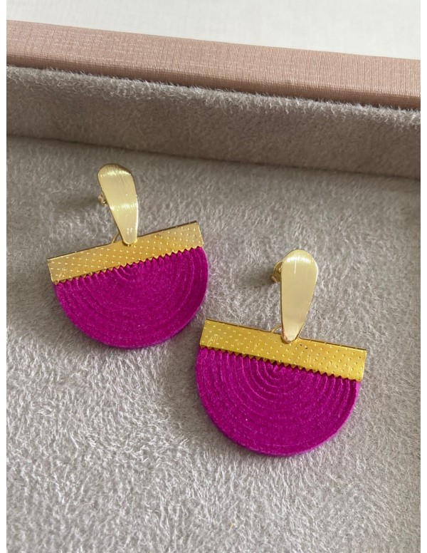 ARO BAÑO DE ORO GAMUZA FUCSIA