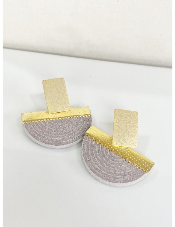 ARO BAÑO DE ORO GAMUZA GRIS