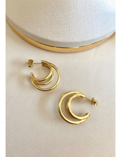 ARO BAÑO DE ORO TRIPLE ARGOLLAS