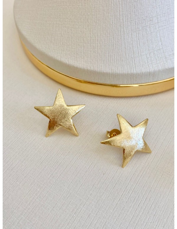 AROS BAÑADOS EN ORO ESTRELLA
