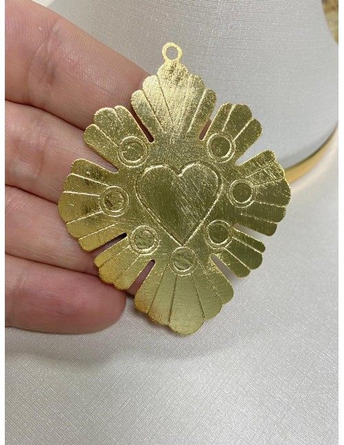 DIJE BANO DE ORO CORAZON