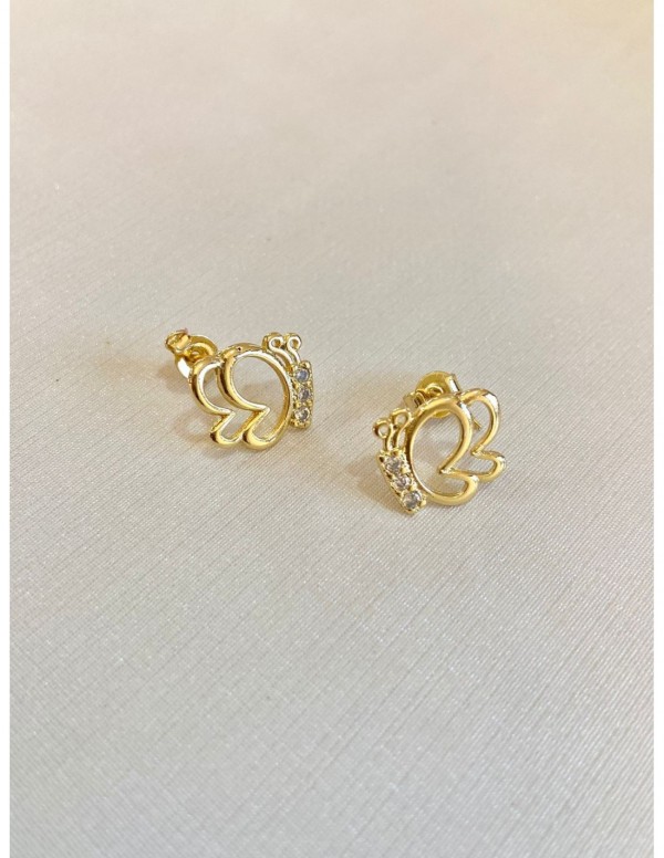 AROS BANADOS EN ORO MARIPOSA