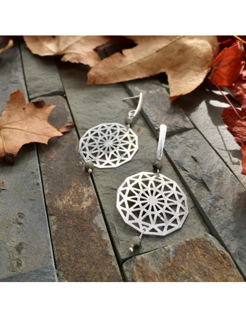 ARO BAÃO DE PLATA CRISTAL VERDE