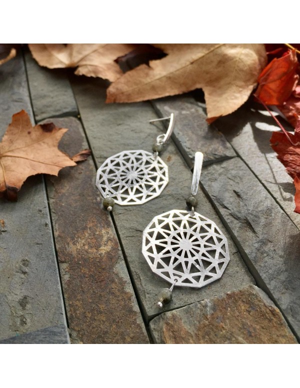 ARO BAÃO DE PLATA CRISTAL VERDE