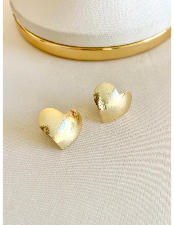 AROS BAÑADOS EN ORO CORAZON