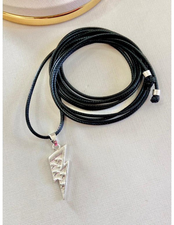 COLLAR BAÑADO EN PLATA RAYO
