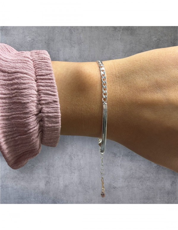 PULSERA BAÑADA EN PLATA
