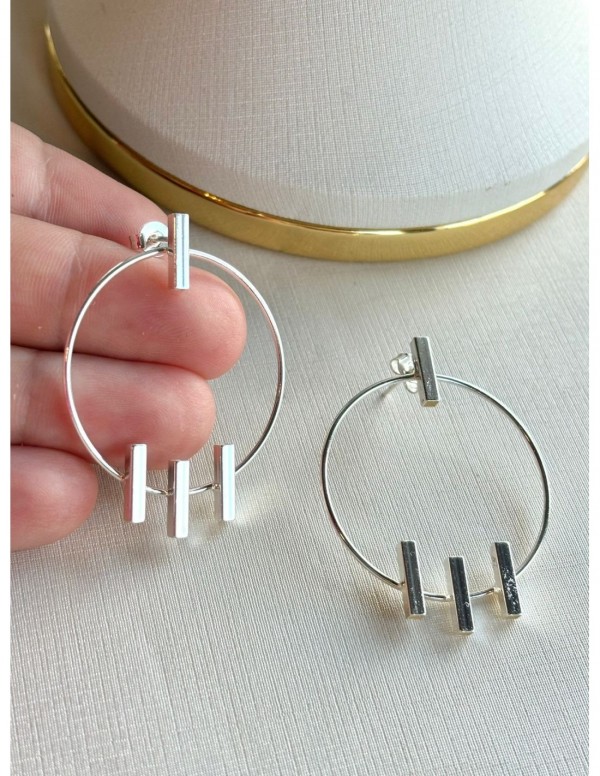 AROS BAÑADOS EN PLATA
